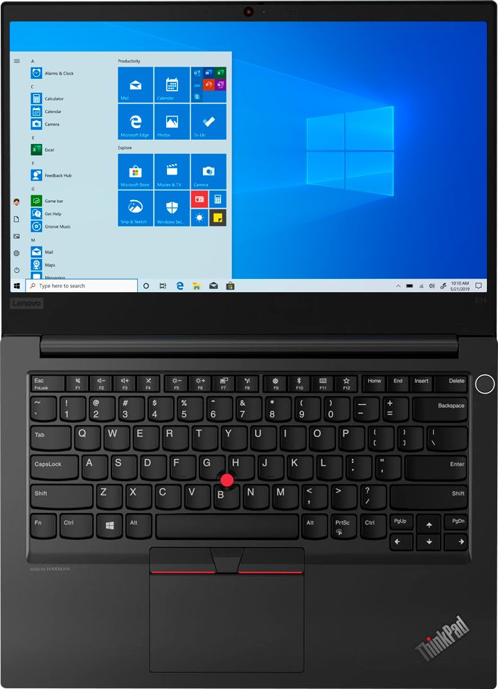 Left View: Lenovo - 14" ThinkPad E14 Laptop -8Gb Memory - Intel Core i7 - 256GB  Hard Drive