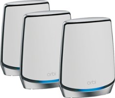 NETGEAR - Orbi 850 Series AX6000 Tri-Band Mesh Wi-Fi 6 System (3-pack) - White - Front_Zoom