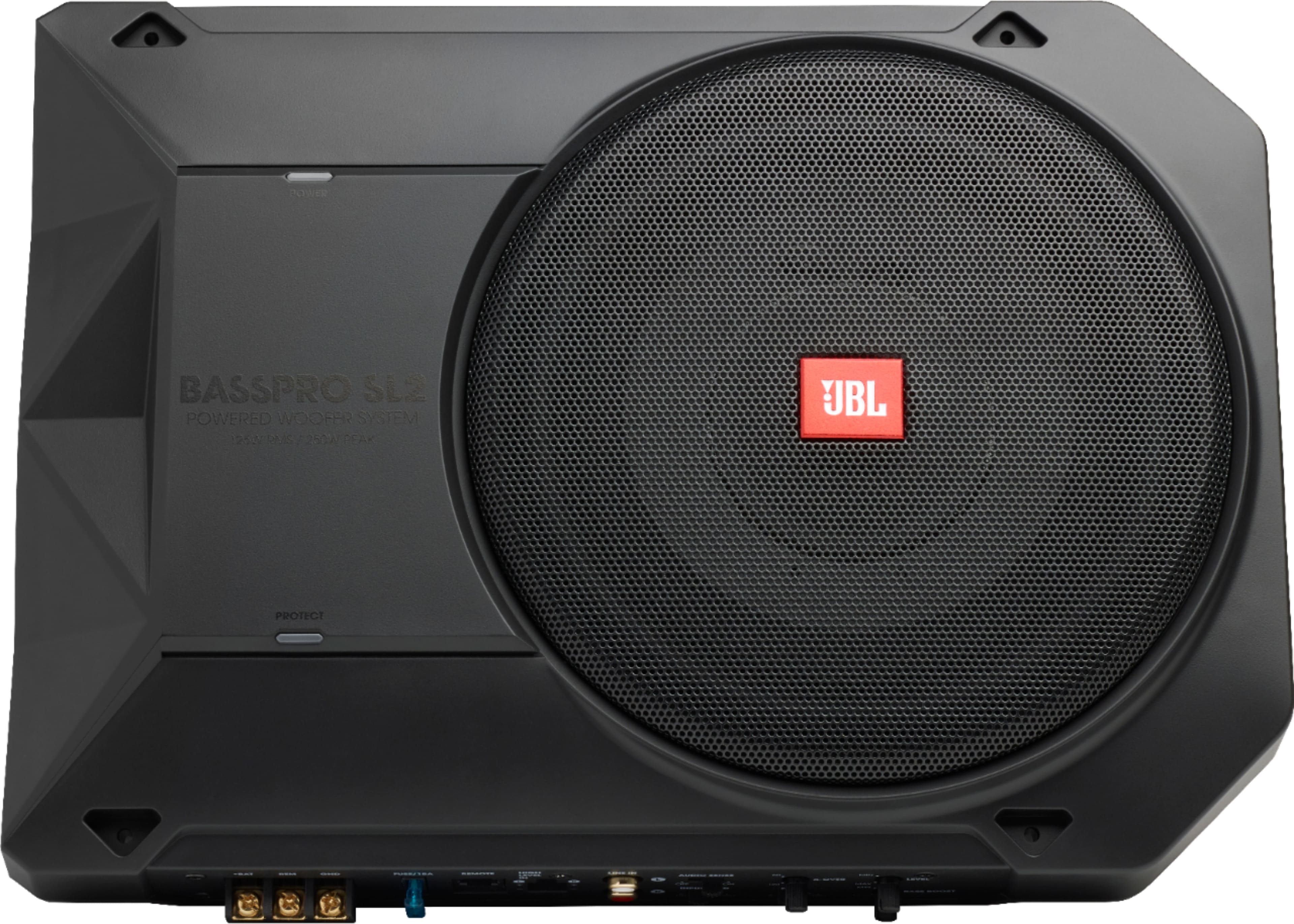 JBL - BASSPRO 8" Single-Voice-Coil Loaded Subwoofer Enclosure with Integrated Amp - Black - Front_Zoom