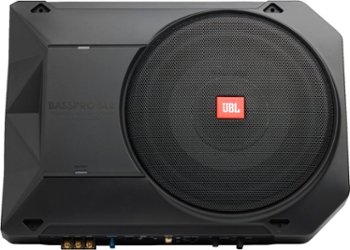 JBL - BASSPRO 8" Single-Voice-Coil Loaded Subwoofer Enclosure with Integrated Amp - Black - Front_Zoom