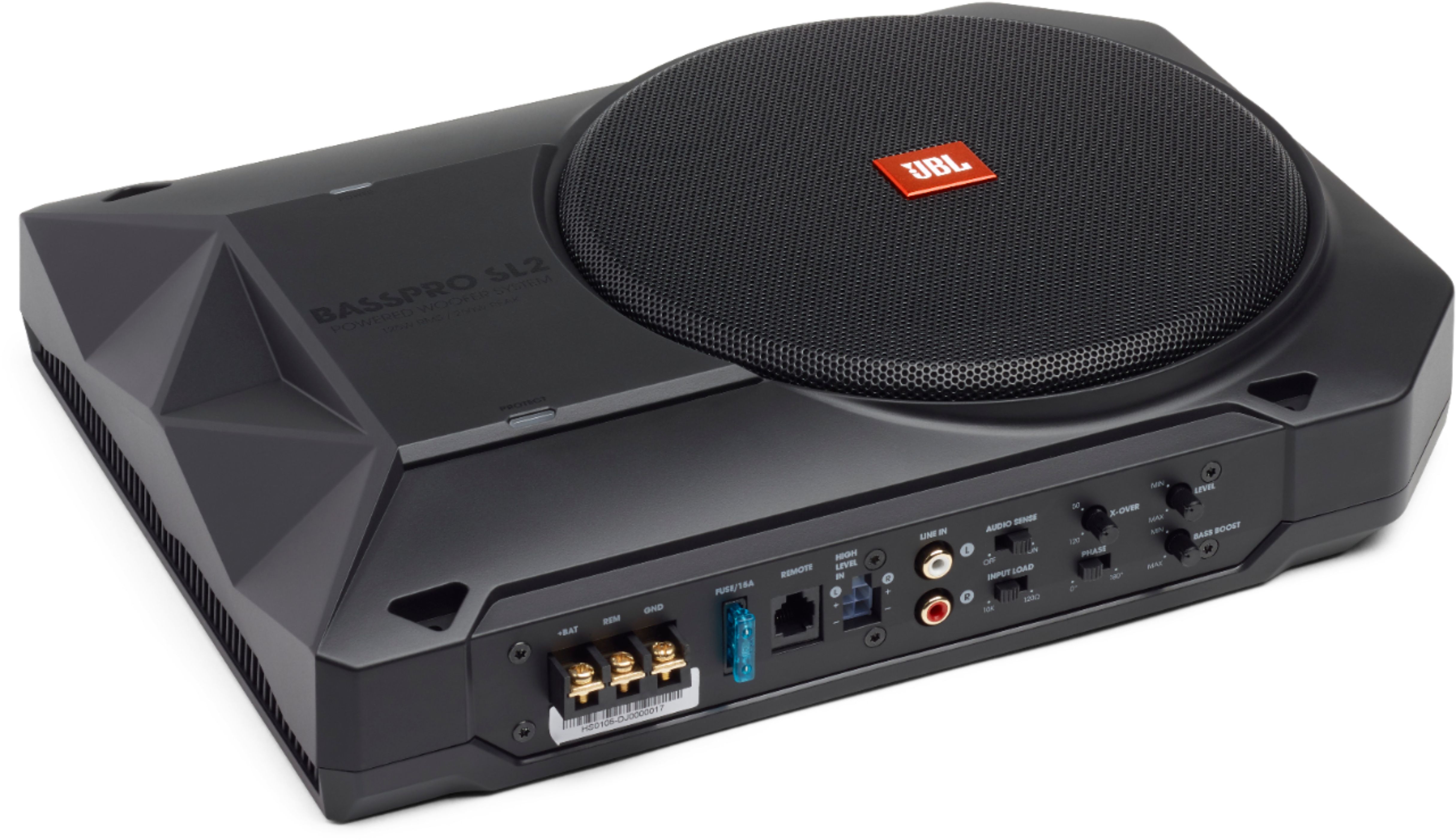 JBL BASSPRO Single-Voice-Coil Loaded Subwoofer Enclosure with Integrated Amp Black SUBBPSL2AM Best Buy