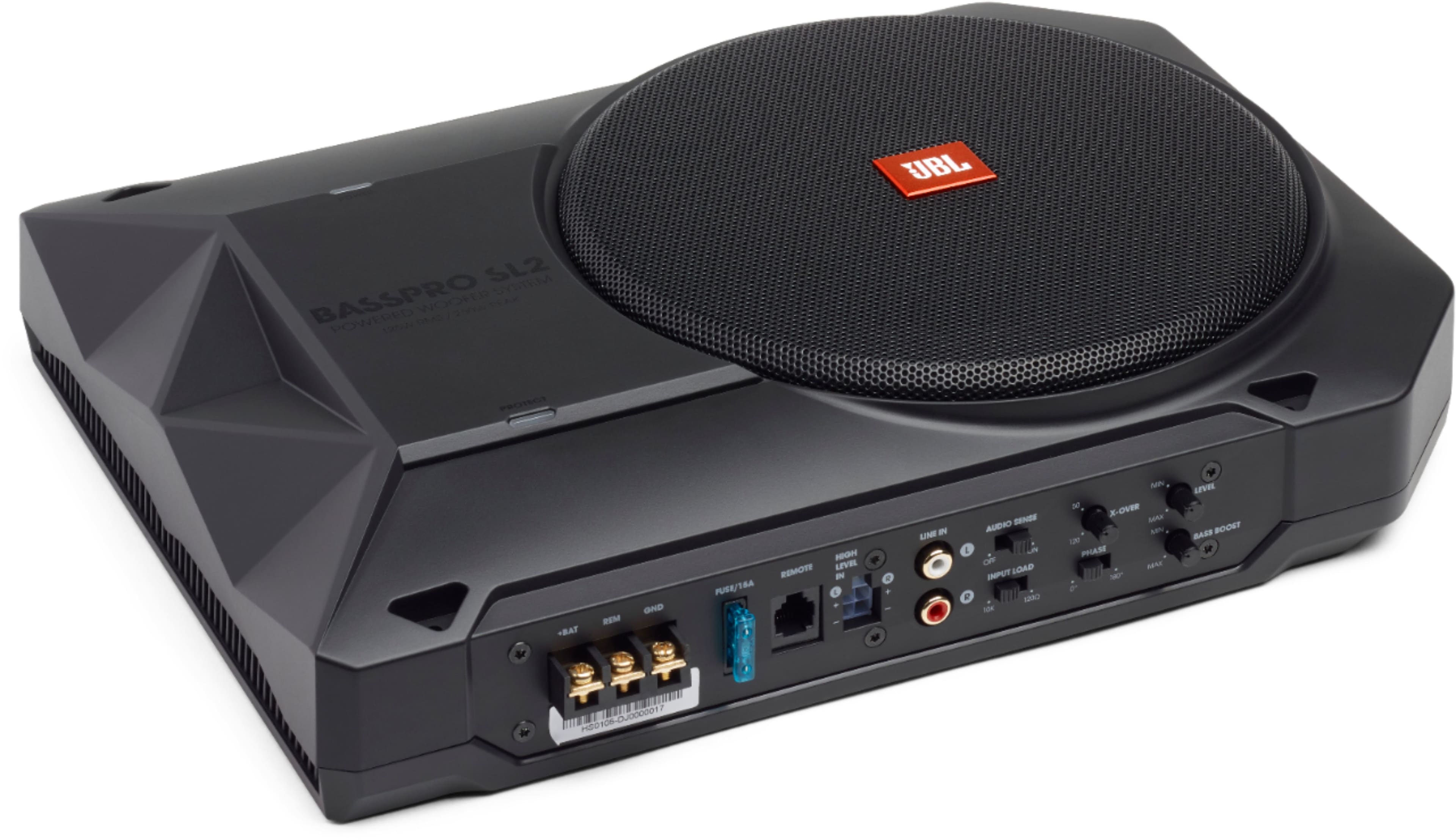 Alt View 12. JBL - BASSPRO 8" Single-Voice-Coil Loaded Subwoofer Enclosure with Integrated Amp - Black.