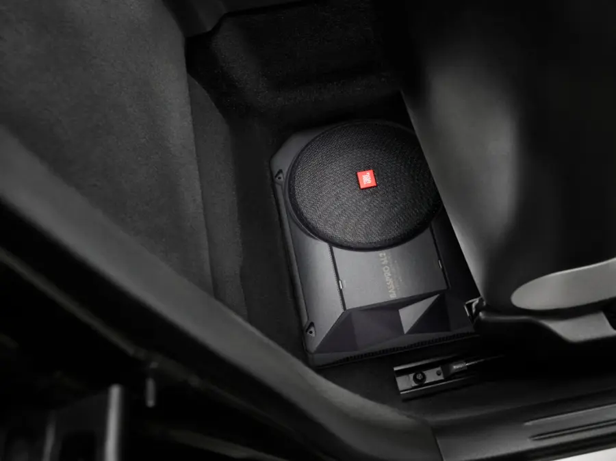 Alt View 17. JBL - BASSPRO 8" Single-Voice-Coil Loaded Subwoofer Enclosure with Integrated Amp - Black.