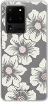 kate spade new york - Protective Hard-Shell Case for Samsung Galaxy S20 Ultra 5G - Hollyhock Floral Clear/Cream With Stones - Front_Zoom