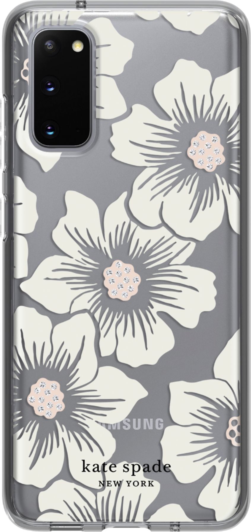 Best Buy: kate spade new york Protective Hard-Shell Case for Samsung Galaxy  S20 5G Hollyhock Floral Clear/Cream With Stones KSSA-059-HHCCS