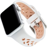 WITHit - Sport Band for Apple Watch 38mm, 40mm and Series 7, 41mm - White/Pink - Left_Zoom