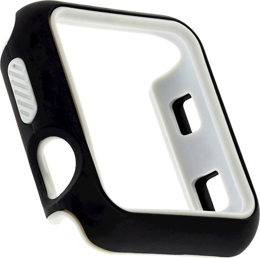 Angle View: WITHit - Bumper Case for Apple Watch® 44mm (2-Piece) - Black/Gray