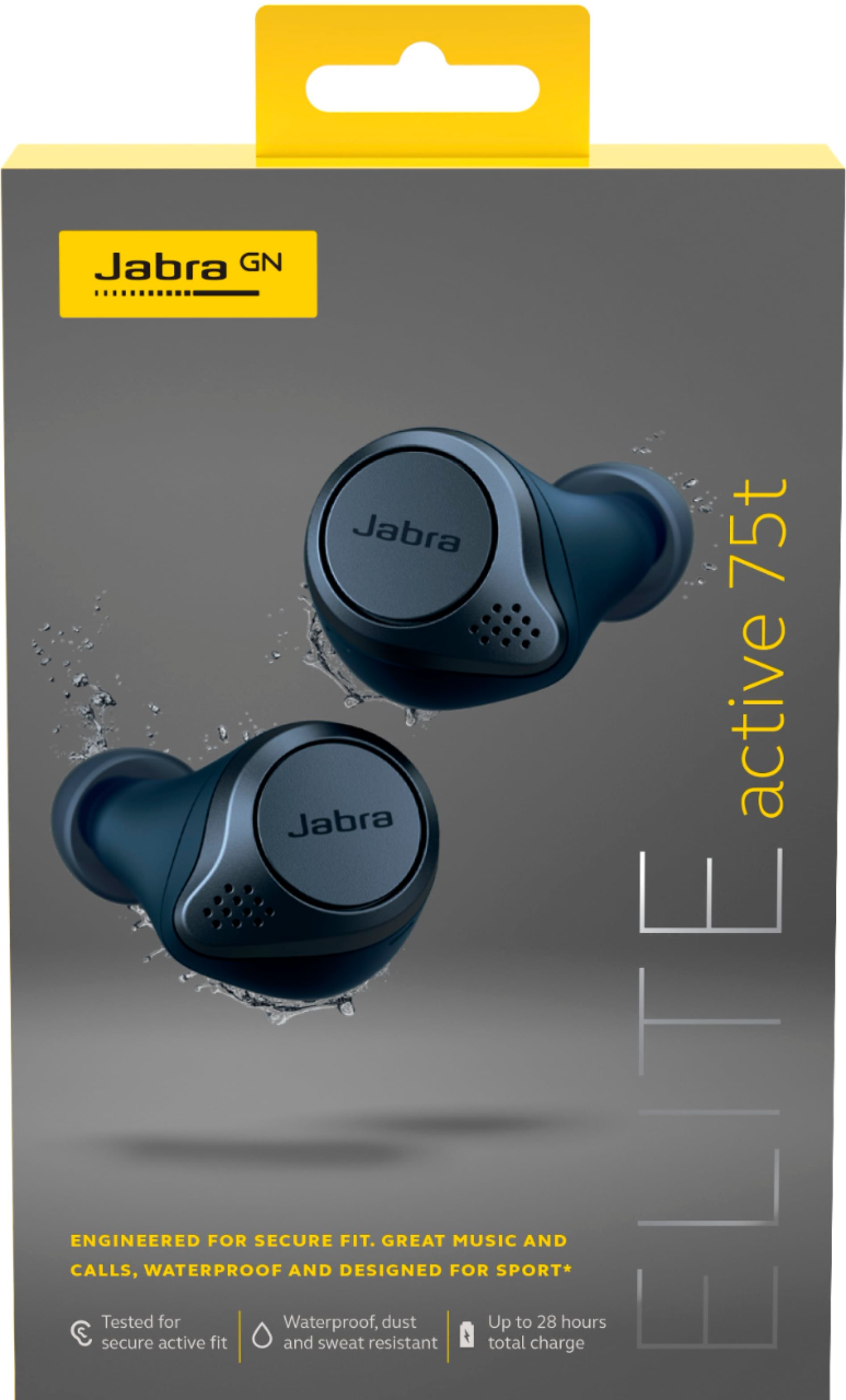 Best Buy: Jabra Elite Active 75t True Wireless Noise Cancelling In 