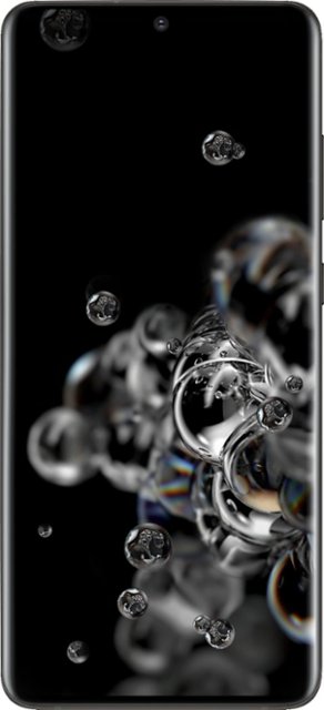 Front Zoom. Samsung - Galaxy S20 Ultra 5G Enabled 128GB (Unlocked) - Cosmic Black.