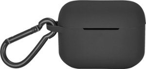 Insignia™ - Case for Apple AirPods Pro - Black - Front_Zoom