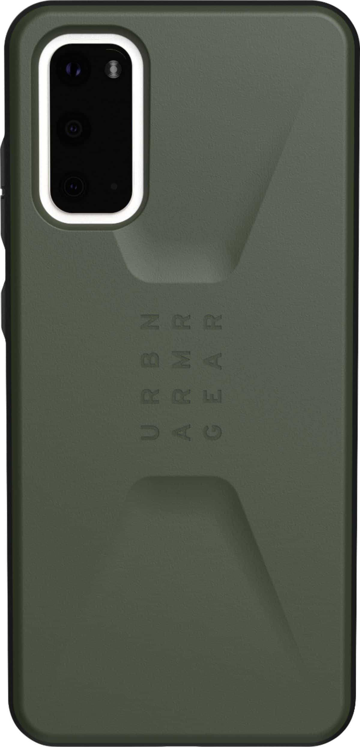 Front. UAG - Civilian Series Case for Samsung Galaxy S20 5G - Olive Drab.
