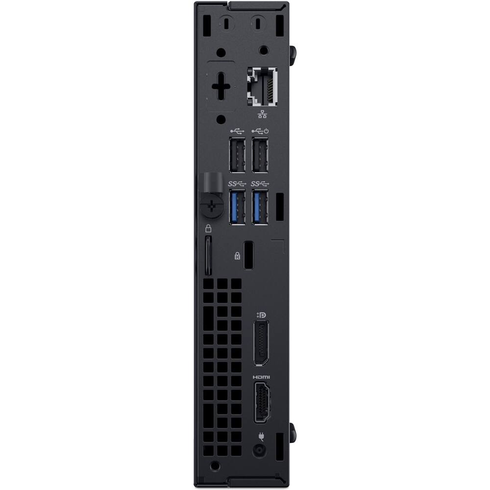 Back View: OptiPlex Desktop - Intel Core i5 - 8GB Memory - 128GB SSD - Black