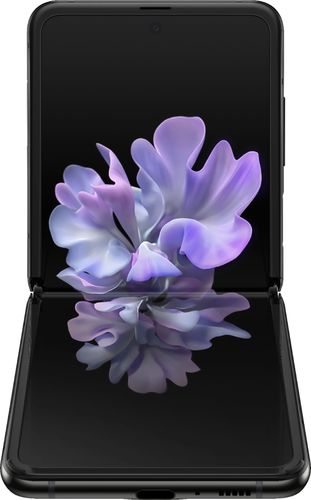 Samsung - Galaxy Z Flip with 256GB Memory Cell Phone (Unlocked) - Mirror Black