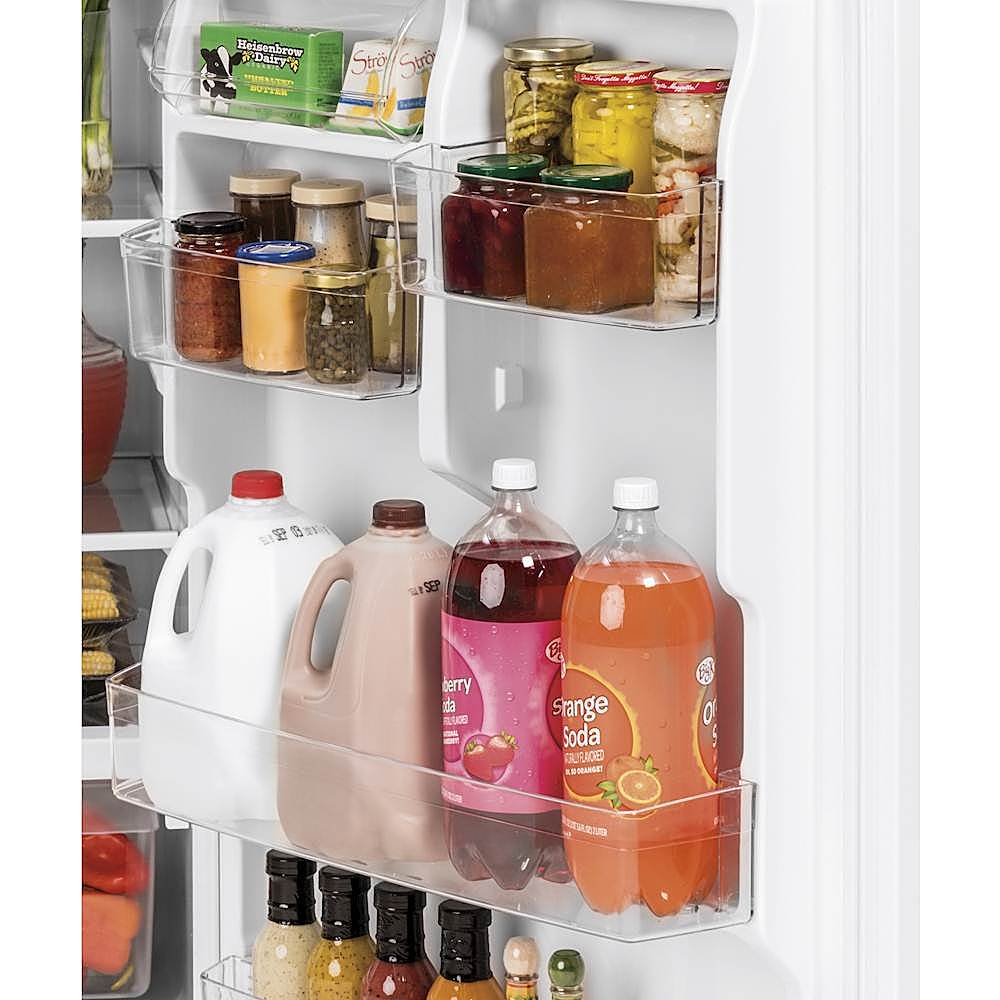 Alt View 12. GE - 21.9 Cu. Ft. Top-Freezer Refrigerator - Stainless Steel.