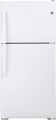 GE - 30 in. Wide 19.2 Cu. Ft. Top-Freezer Refrigerator with Interior LED Lighting - White