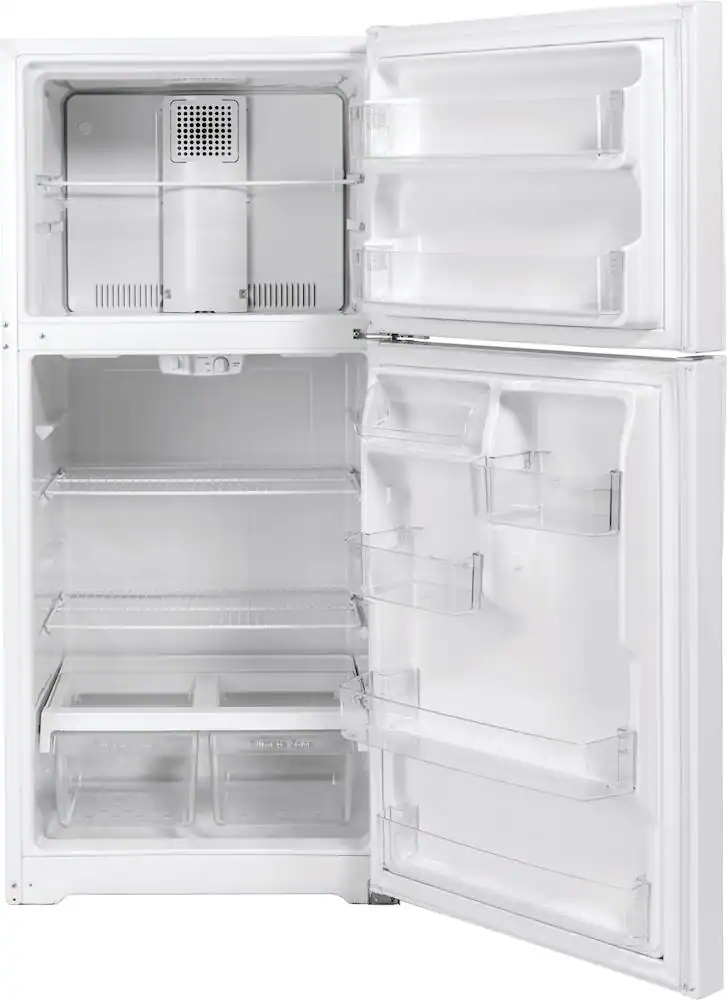 GE 30 in. Wide 19.2 Cu. Ft. Top Freezer Refrigerator with Interior LED ...