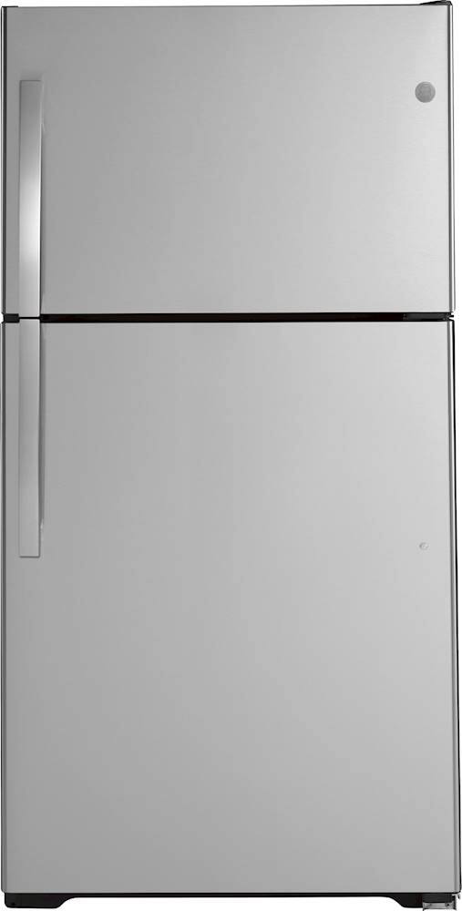 Front Zoom. GE - 21.9 Cu. Ft. Top-Freezer Refrigerator.