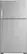 Front. GE - 21.9 Cu. Ft. Top-Freezer Refrigerator - Stainless steel.