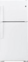 GE - 19.2 Cu. Ft. Top-Freezer Refrigerator - White - Front_Zoom