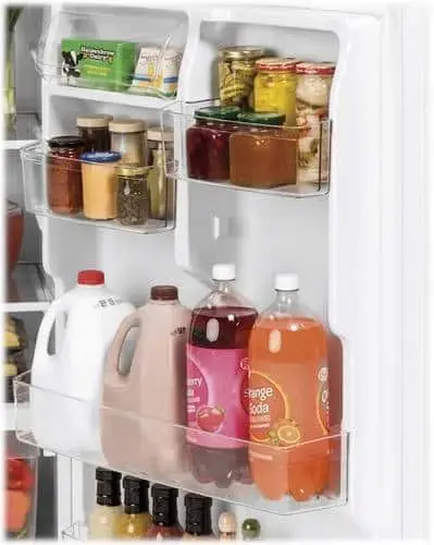 Alt View 12. GE - 19.2 Cu. Ft. Top-Freezer Refrigerator - White.