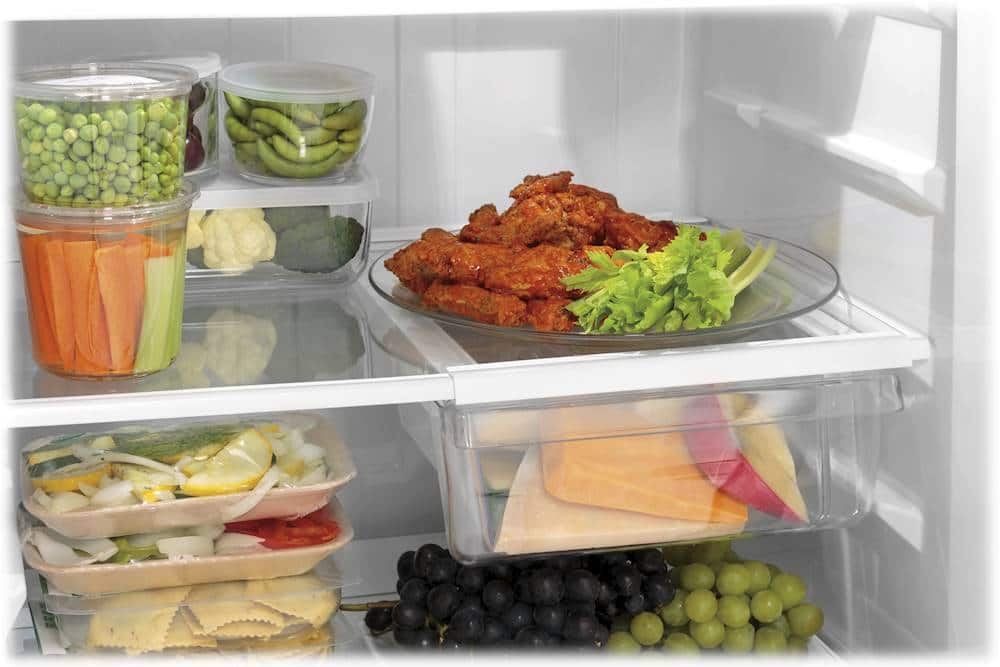 Alt View 13. GE - 19.2 Cu. Ft. Top-Freezer Refrigerator - Stainless Steel.