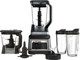 Ninja - Professional Plus Kitchen System with Auto-iQ & (2) 24oz Single-Serve Cups - Black/Stainless Steel - Angle_Zoom