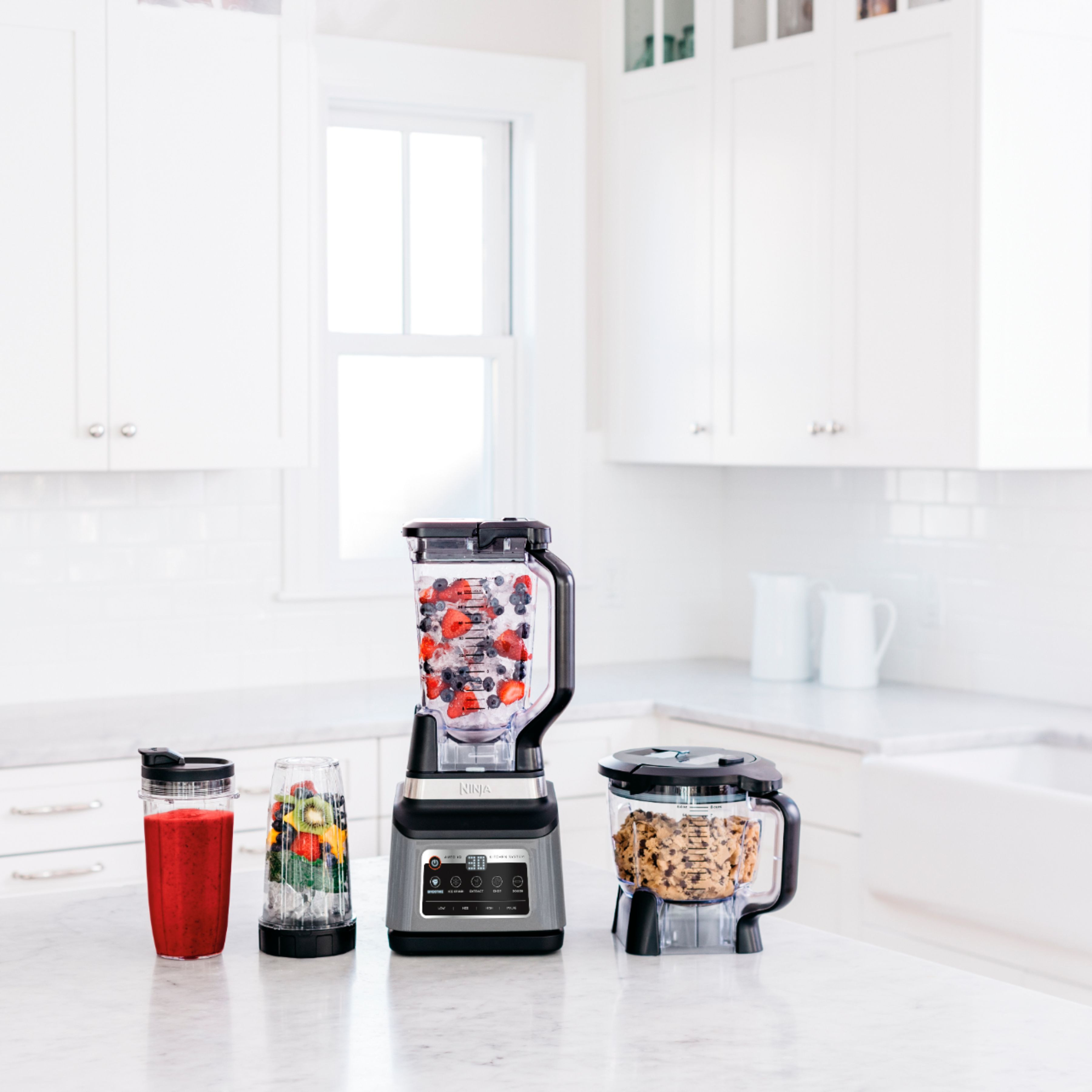  Ninja BN801 Professional Plus Kitchen System with Auto IQ, 1400  Wp - Gray (Renewed): Home & Kitchen