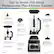 Get to know this Ninja Professional Plus Kitchen System, which includes a dough blade for evenly mixing dough, a food processor lid with a drizzle hole for adding liquids and oils, a pitcher lid with a spout for easy pouring, and two 24 oz. cups with two spout lids for creating delicious drinks to take on the go. The system also features a total crushing blade for blasting through frozen fruit and ice in seconds, a 72 oz. pitcher for making drinks for the whole family, an 8-cup capacity food processor bowl for precision processing and dough mixing, a chopping blade for consistent, even chopping, and a powerful high-speed motor with 1400 peak watts. The display is easy to clean, easy to use, and durable, making it a great addition to any kitchen.