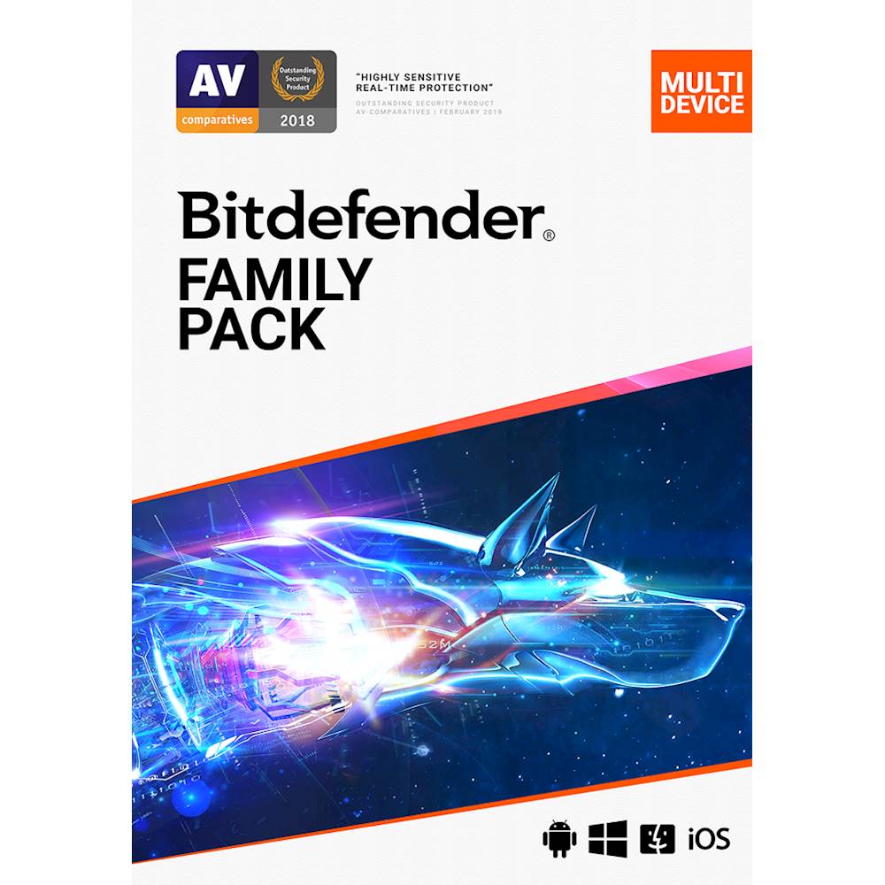 Bitdefender Family Pack (15-Device) (1-Year Subscription) - Android, Mac, Windows, iOS [Digital]