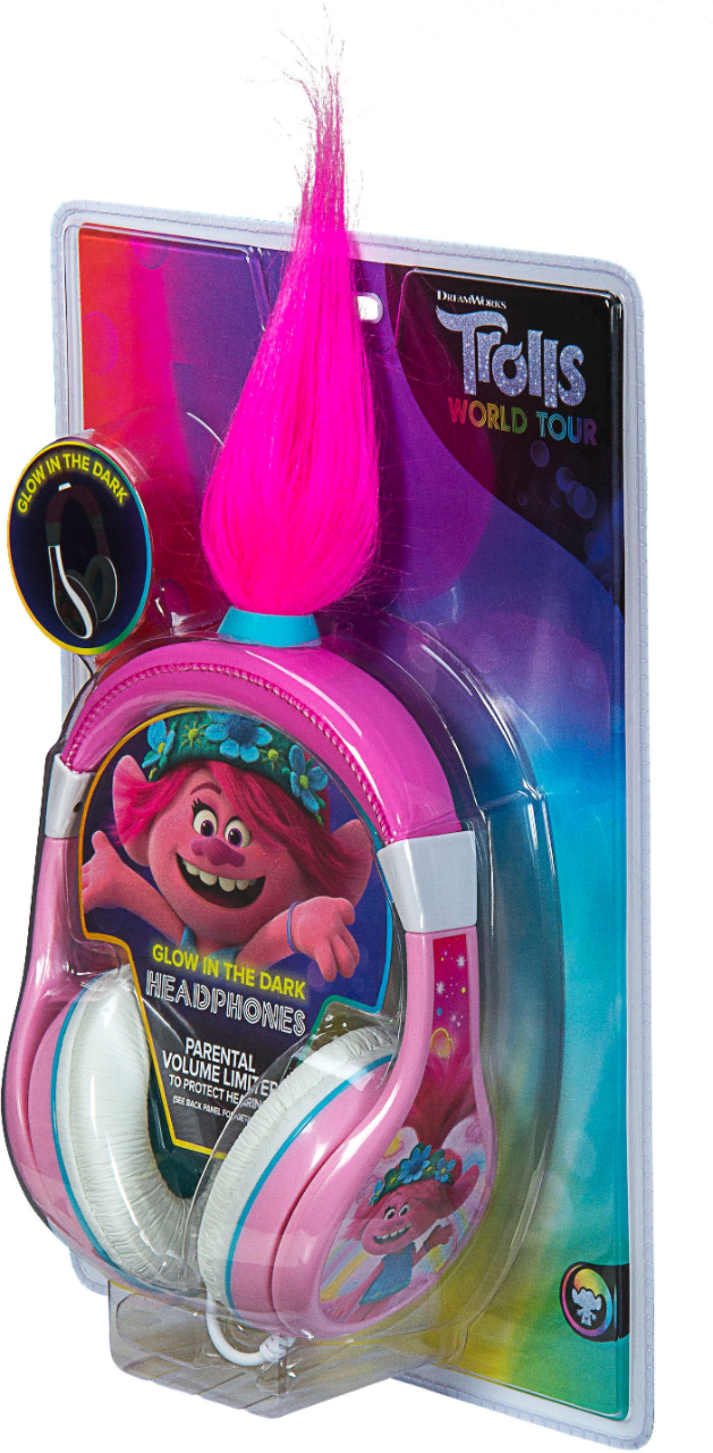 Trolls 2 World Tour Headphones in Pink with Glow in The Dark Parental Control 