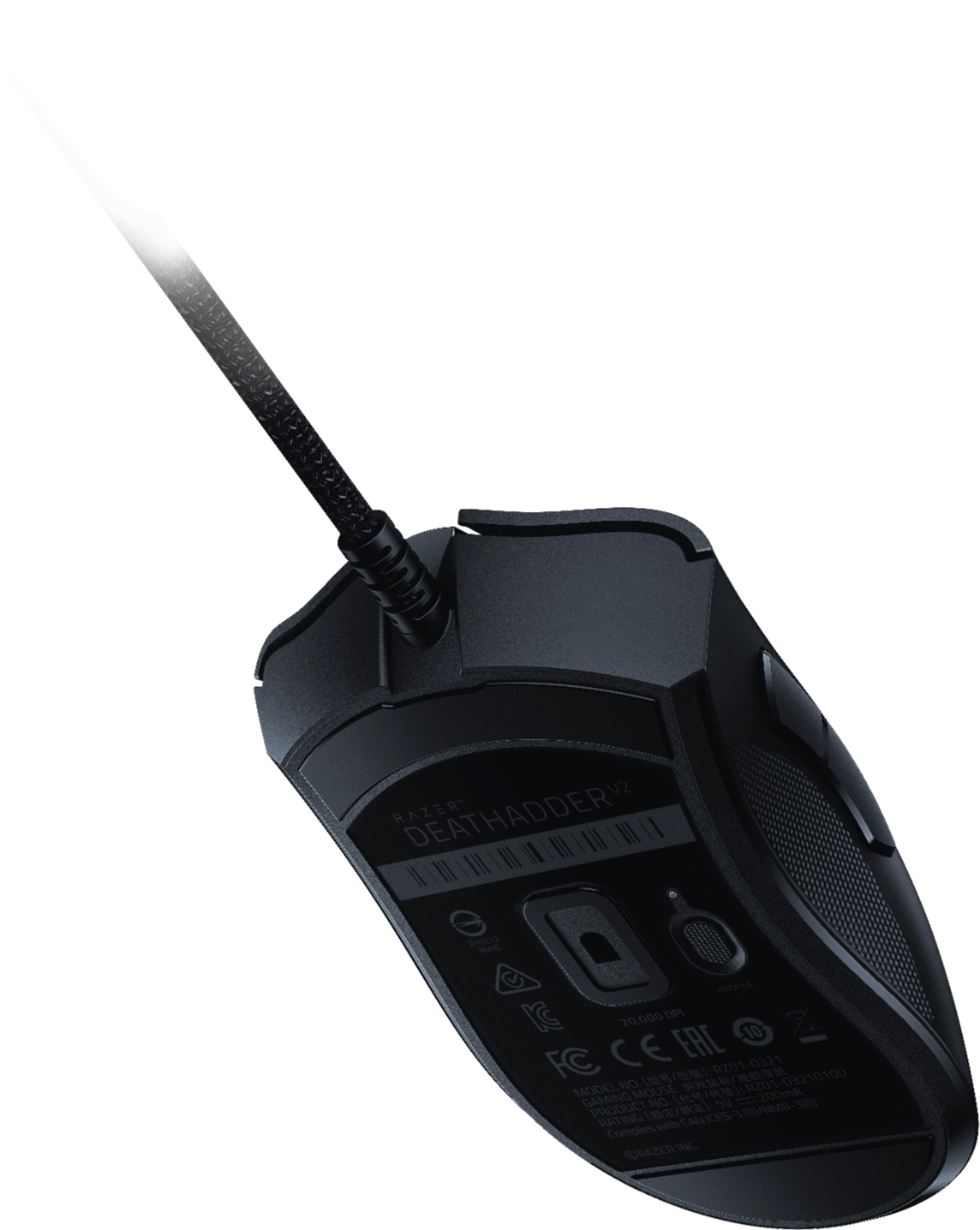 Alt View 15. Razer - DeathAdder V2 Wired Optical Gaming Mouse with 8 Programmable Buttons - Black.