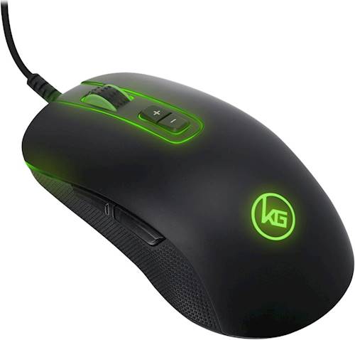 IOGEAR - Kaliber Gaming® KORONA RGB Wired Optical Gaming Mouse - Black