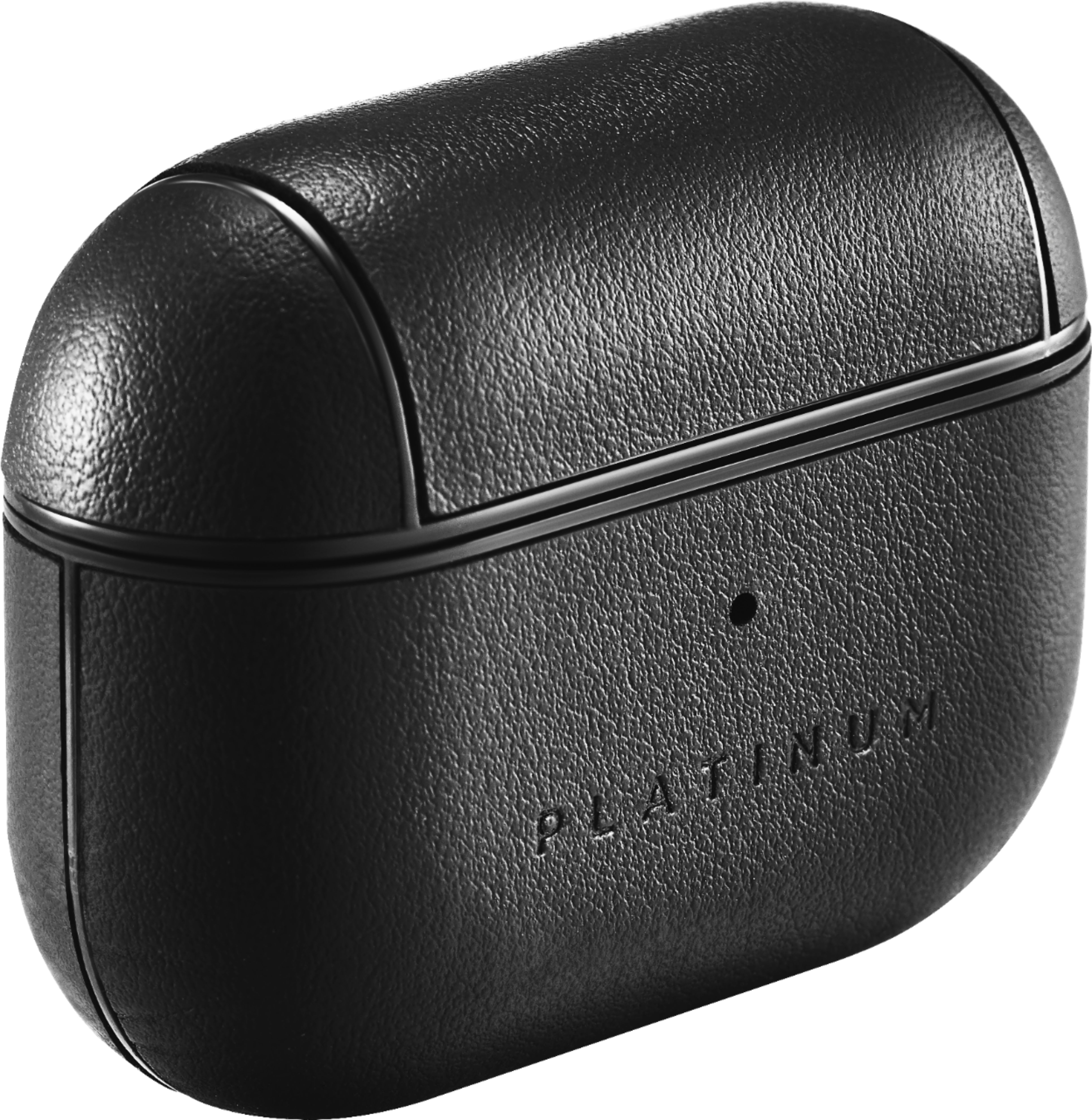 オーディオ機器 イヤフォン Platinum™ Leather Case for Apple AirPods Pro Black PT-APPCLBK21 