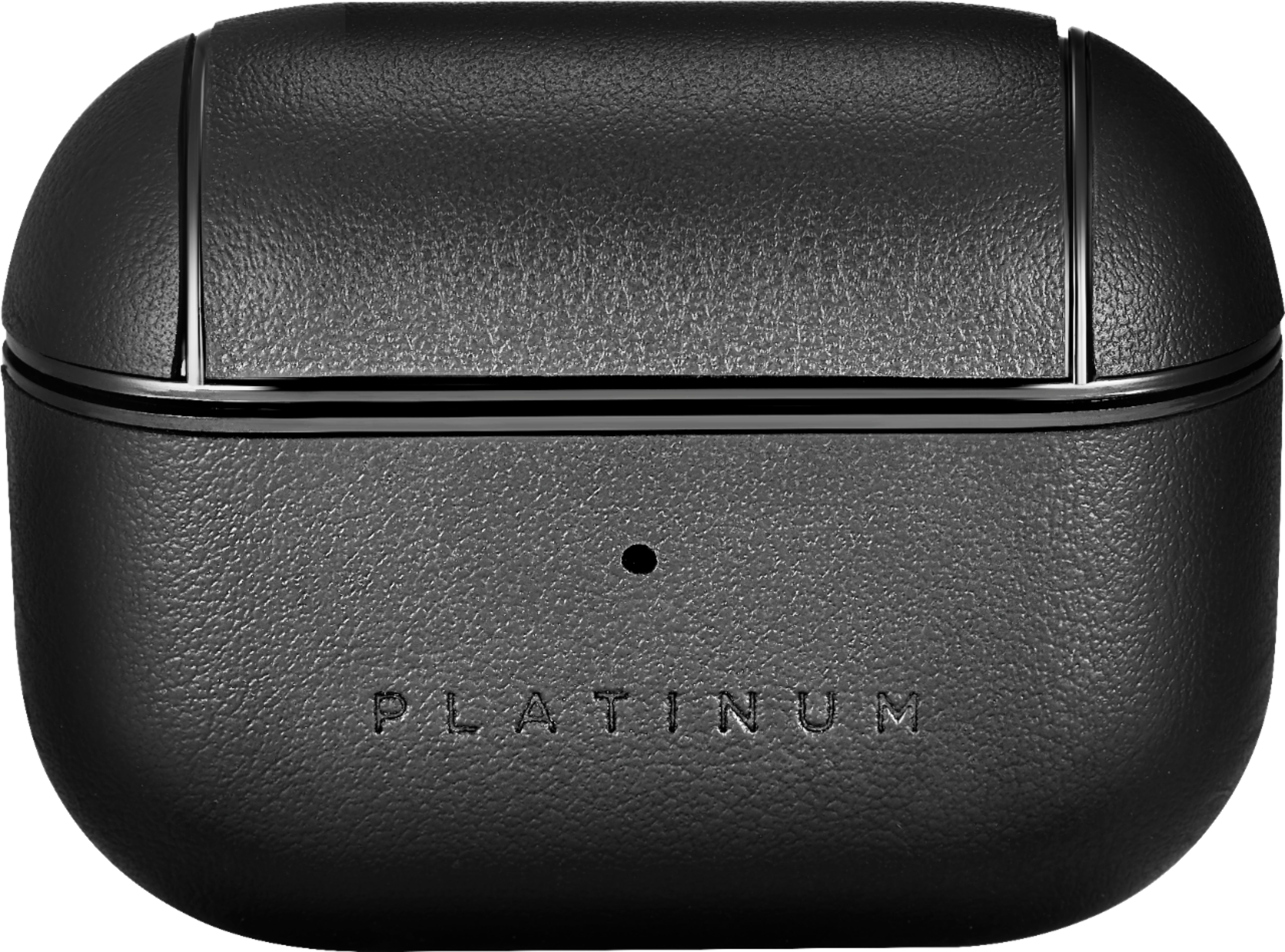 オーディオ機器 イヤフォン Platinum™ Leather Case for Apple AirPods Pro Black PT 
