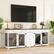 Alt View 3. FUFU&GAGA - 3-in-1 TV Stand Dog Crate Furniture - Multi-Pet Kennel Storage Drawers for Living Room.