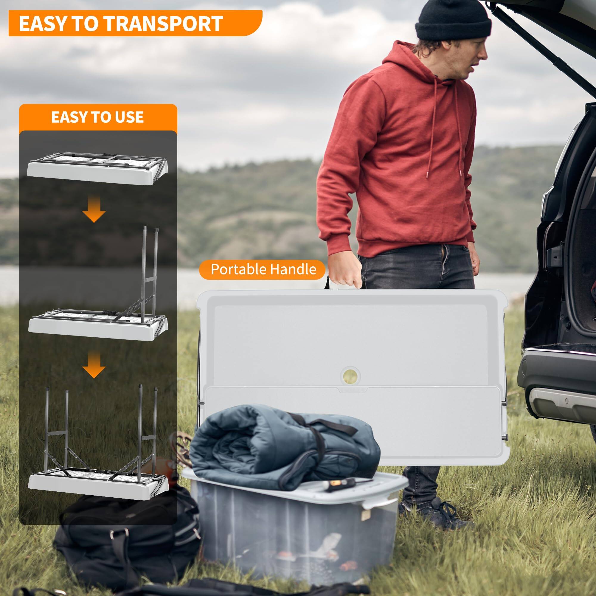 EASY TO TRANSPORT

EASY TO USE

Portable Handle