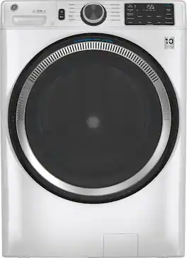 GE - 4.8 Cu. Ft. High-Efficiency Stackable Smart Front Load Washer w/ Odorblock Ultra Fresh Vent System & Microban Technology - White