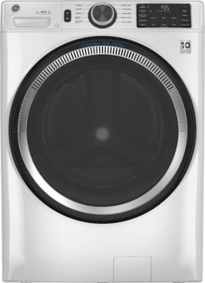 GE - 4.8 CuFt High-Efficiency Stackable Smart Front Load Washer w/UltraFresh Vent System & Microban Antimicrobial Technology - White