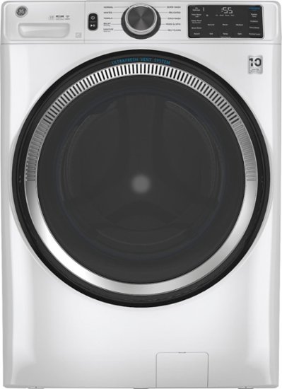 GE - 4.8 CuFt High-Efficiency Stackable Smart Front Load Washer w/UltraFresh Vent System & Microban Antimicrobial Technology - White