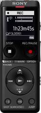 Front. Sony - UX Series Digital Voice Recorder - Black.