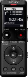 Sony - UX Series Digital Voice Recorder - Black - Front_Zoom
