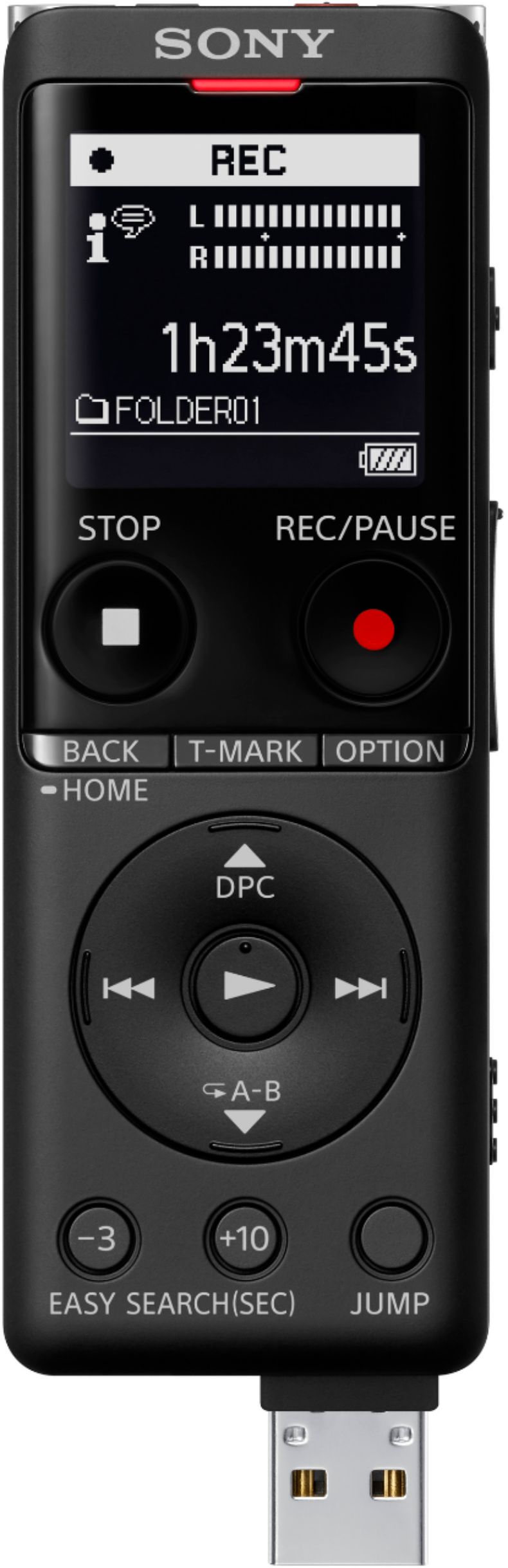 Doorzichtig Omkleden Elementair Sony UX Series Digital Voice Recorder Black ICDUX570BLK - Best Buy