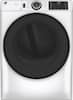 Front. GE - 7.8 Cu. Ft. 10-Cycle Electric Dryer - White.