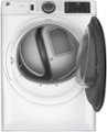 Alt View Zoom 2. GE - 7.8 Cu. Ft. 10-Cycle Electric Dryer - White on White.