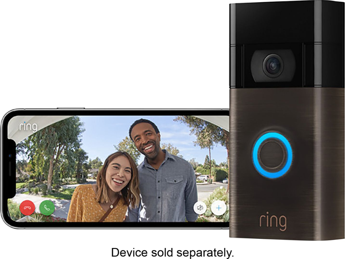 Customer Reviews: Ring Video Doorbell (2020 Release) Venetian Bronze ...