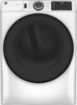 Front Zoom. GE - 7.8 Cu. Ft. 10-Cycle Gas Dryer - White on White.