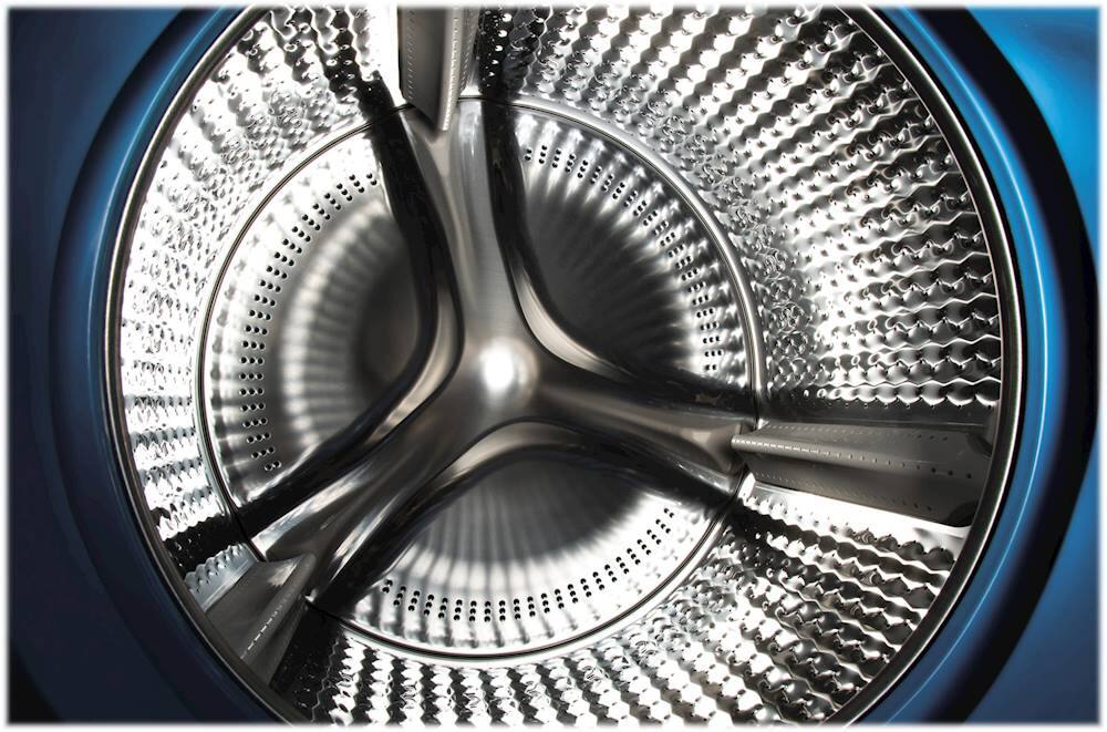 Alt View 16. GE - 4.8 Cu. Ft. High-Efficiency Front Load Washer with UltraFresh Vent System - Diamond Gray.