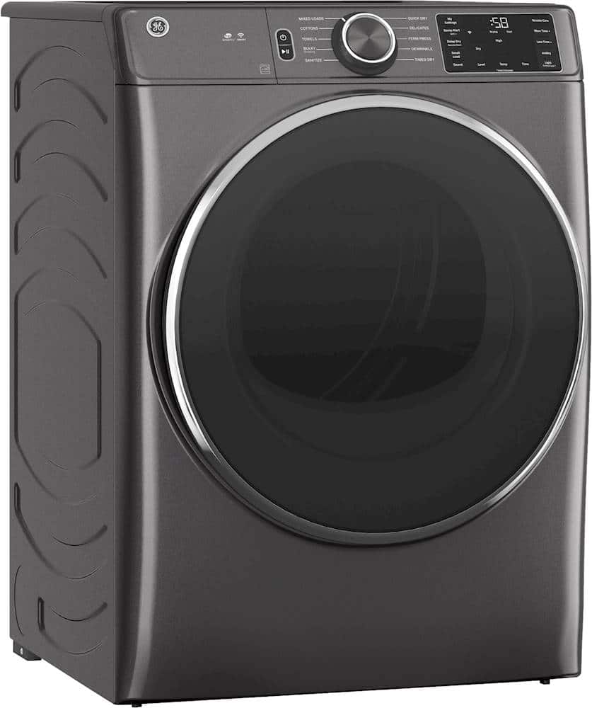Angle. GE - 7.8 Cu. Ft. 10-Cycle Electric Dryer.