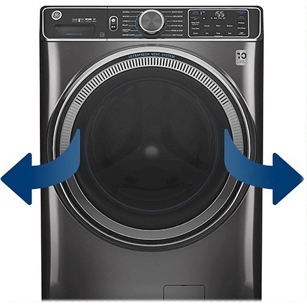 Alt View 19. GE - 7.8 Cu. Ft. 10-Cycle Electric Dryer.