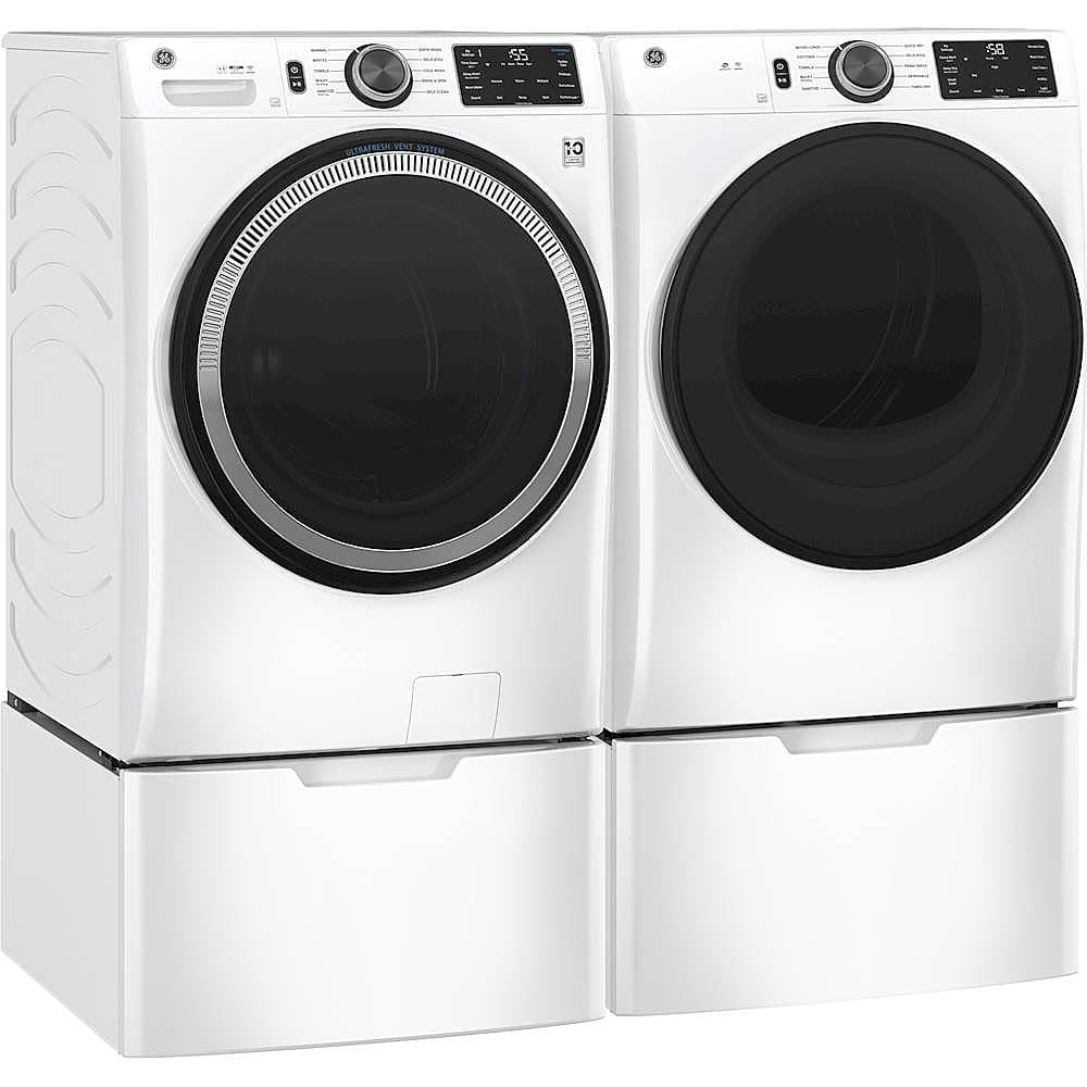 GE 7.8 Cu. Ft. Stackable Electric Dryer with Long Vent Drying White ...